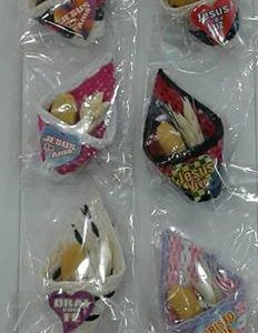 Imã cesta pão comum, com 12 pçs