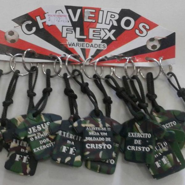 Chaveiro camiseta exercito