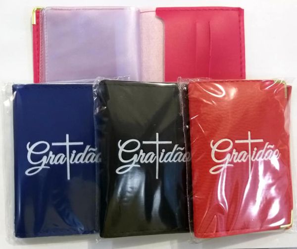 Porta documento com ponteira,modelo GRATIDÃO