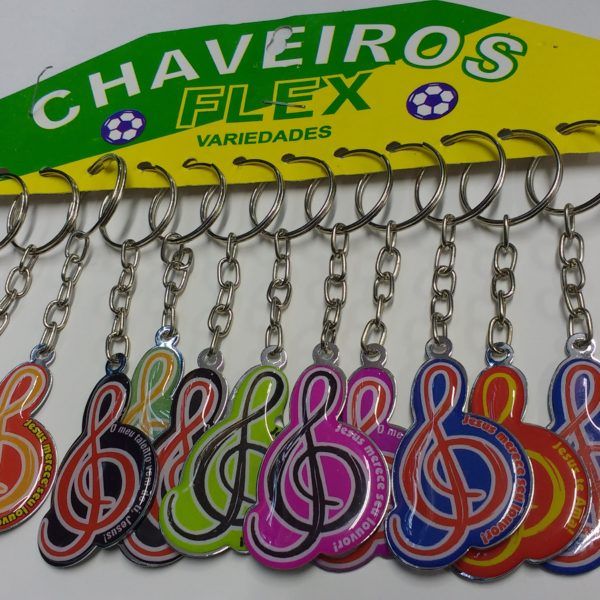 Chaveiro chapinha clave de sol